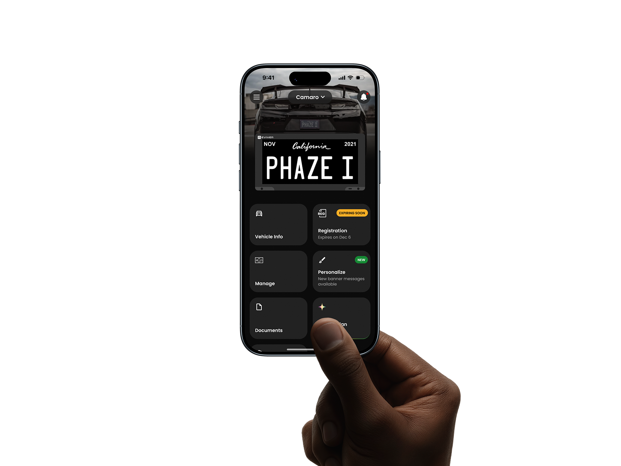 Reviver RPLATE mobile app — visual